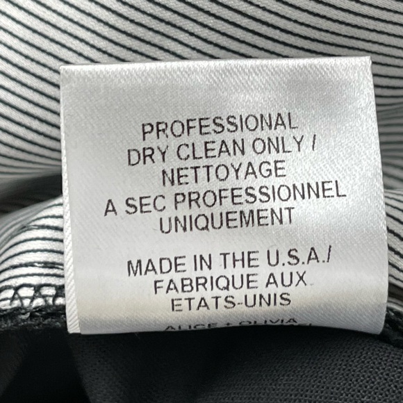 Alice + Olivia Employed Cuffed Wool Pleated Trouser Cropped Quiet Luxury Pants - Picture 9 of 9